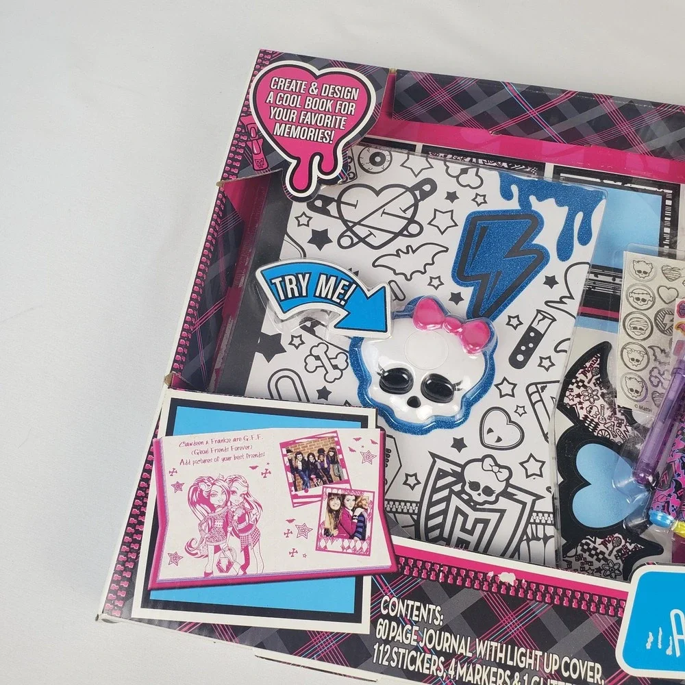 Monster High Make It Clawsome Activity Journal Set w/ Stickers, Markers, Pens